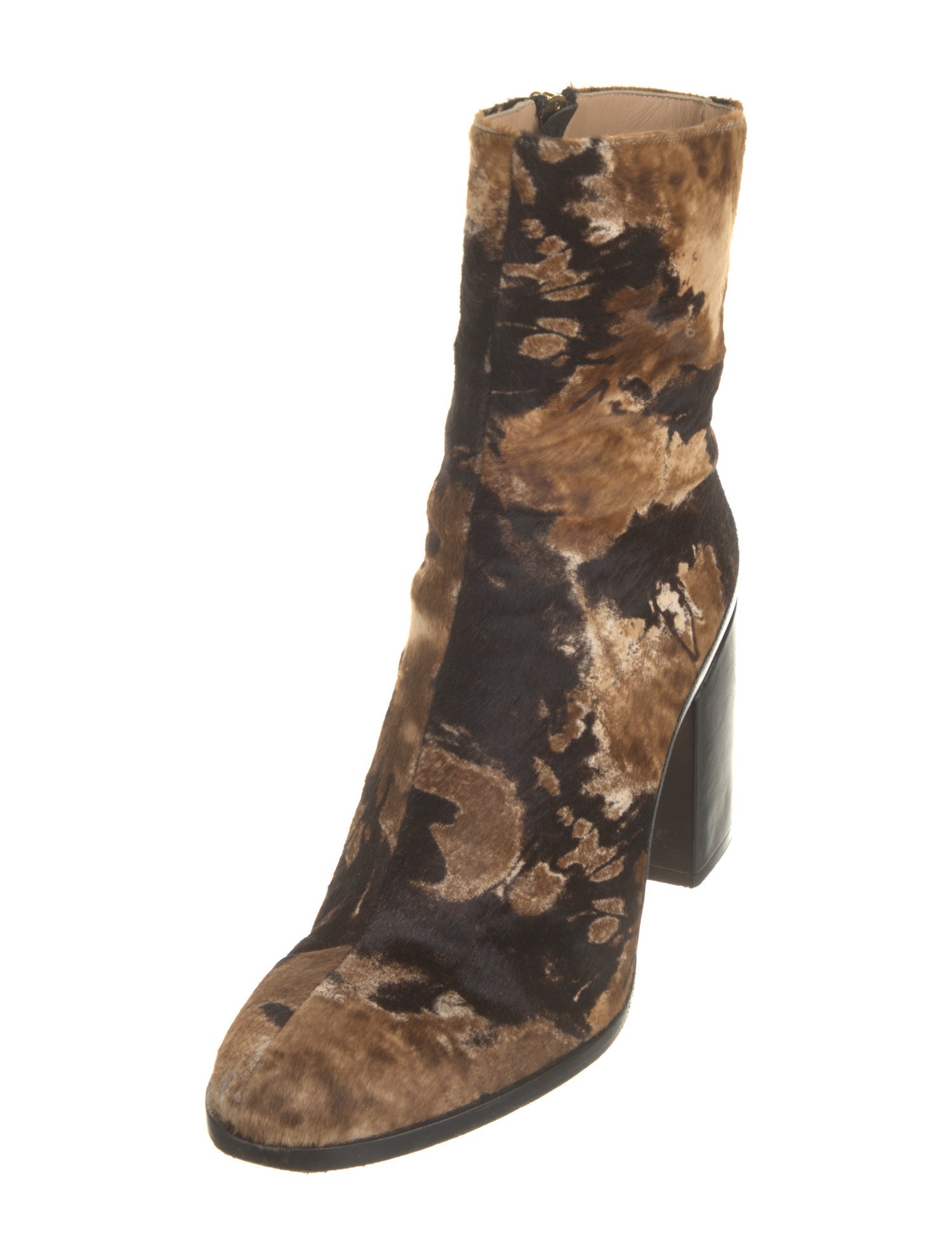 Dear Frances Ponyhair Printed Boots