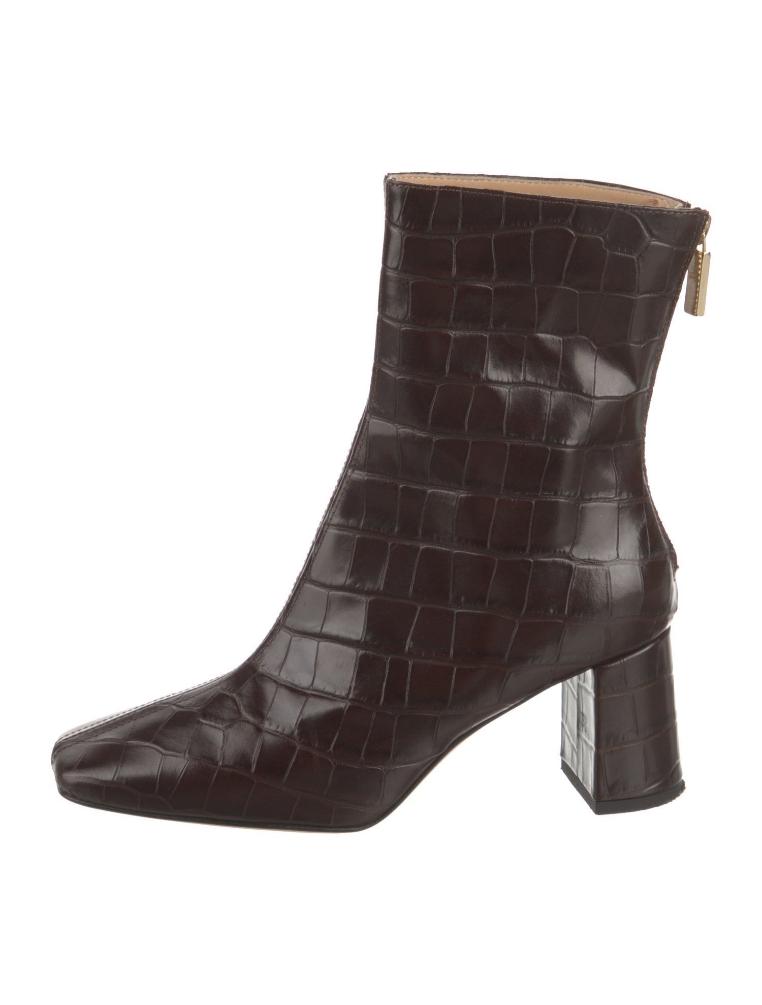 Dear Frances Embossed Leather Boots