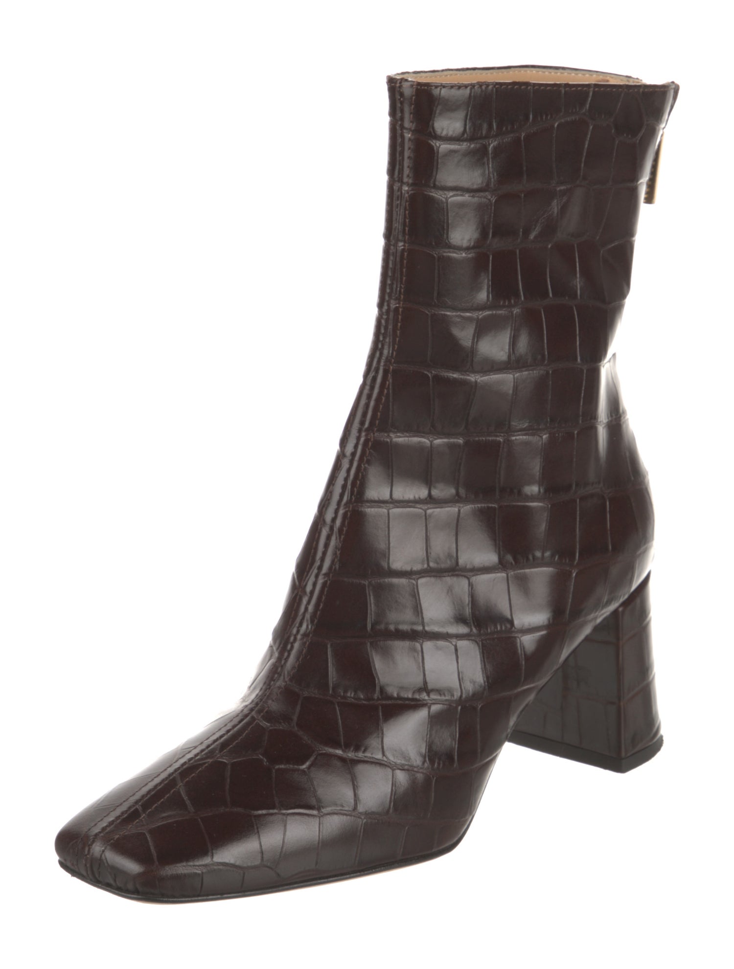 Dear Frances Embossed Leather Boots