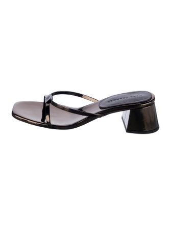 Dear Frances Patent Leather Slides