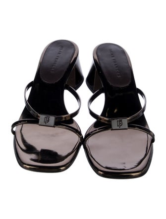 Dear Frances Patent Leather Slides