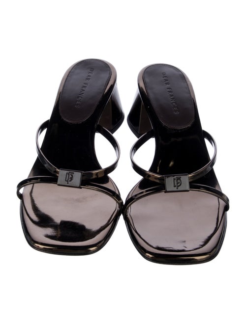 Dear Frances Patent Leather Slides