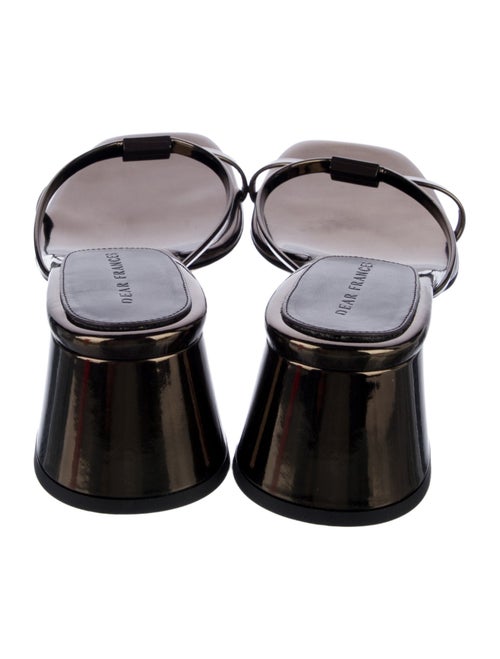 Dear Frances Patent Leather Slides