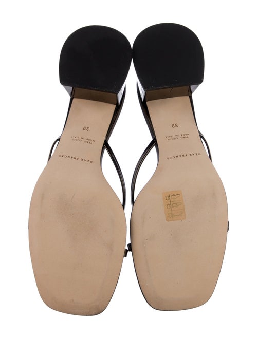 Dear Frances Patent Leather Slides