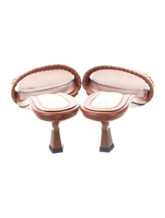 Dear Frances Leather Slides