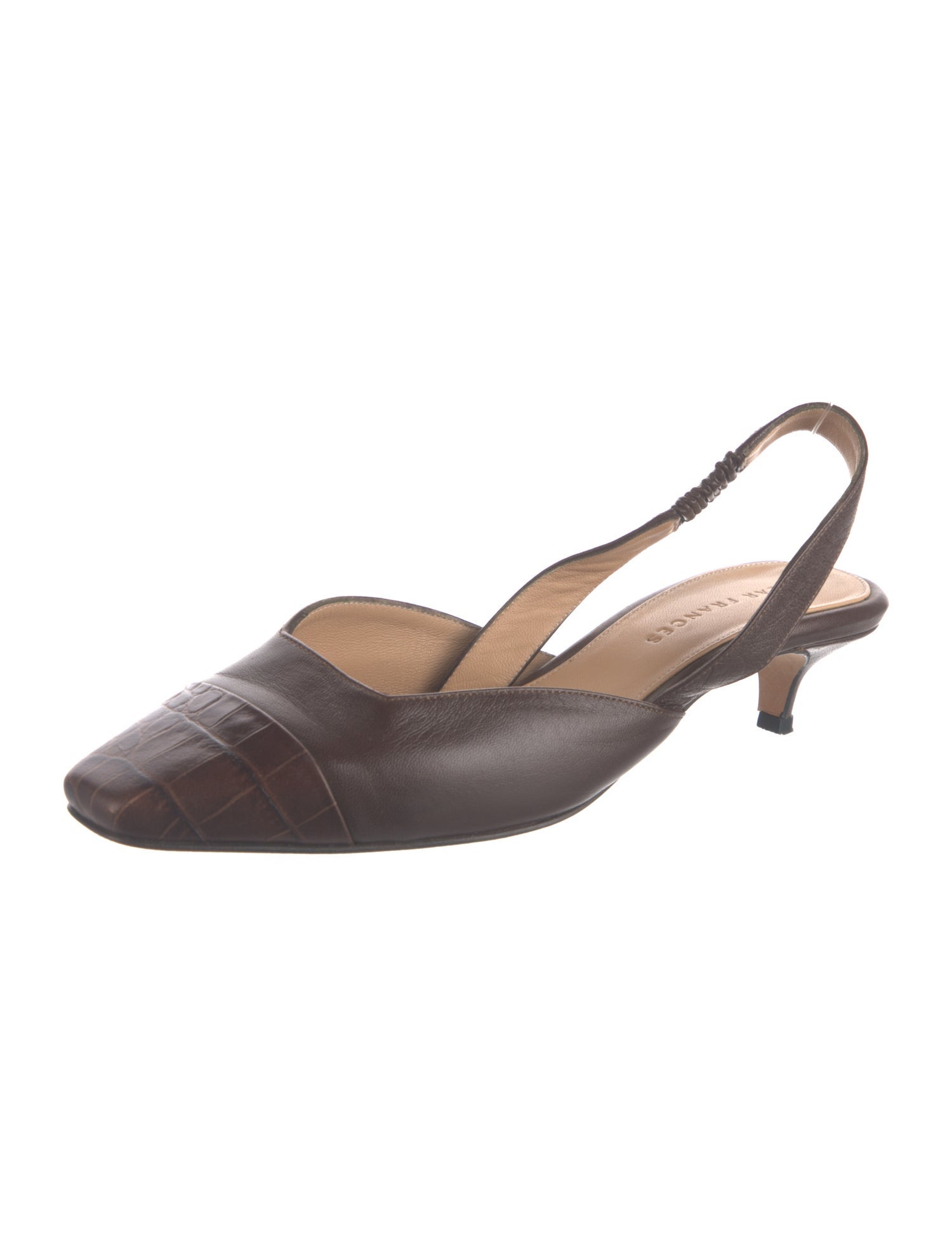 Dear Frances Leather Slingback Flats