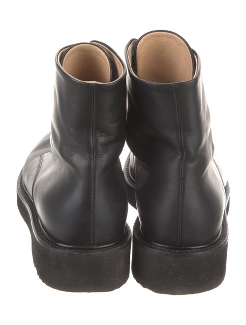 Dear Frances Leather Combat Boots