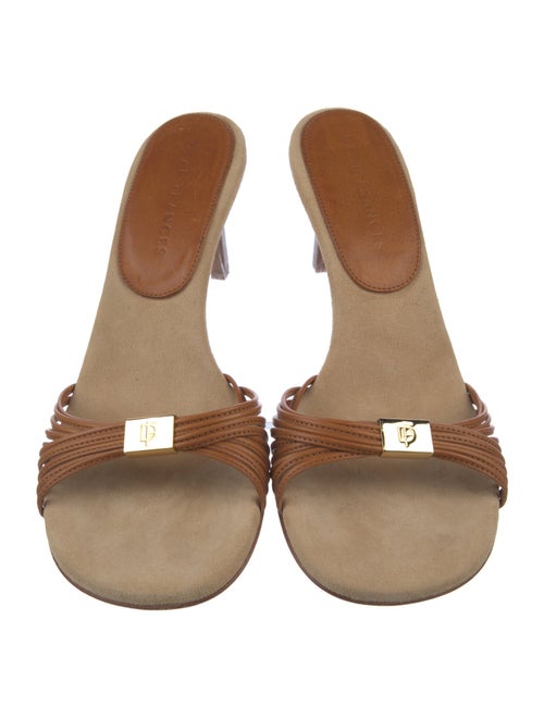 Dear Frances Leather Slides