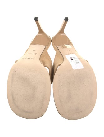 Dear Frances Suede Leather Trim Embellishment Slides