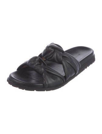 Dear Frances Leather Slides