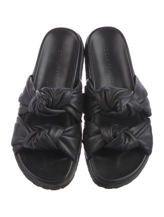 Dear Frances Leather Slides