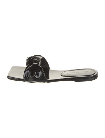 Dear Frances Patent Leather Slides