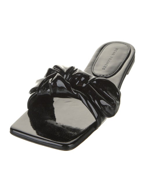 Dear Frances Patent Leather Slides