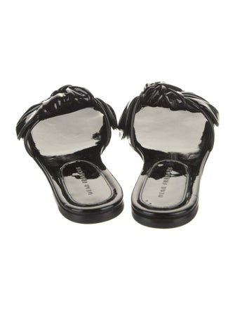 Dear Frances Patent Leather Slides