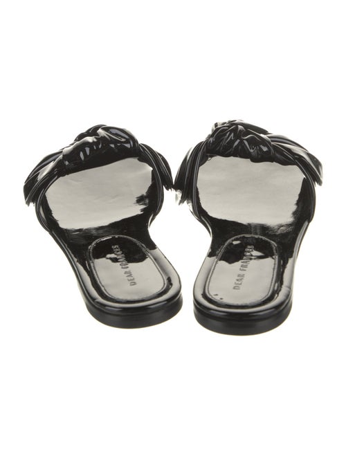 Dear Frances Patent Leather Slides