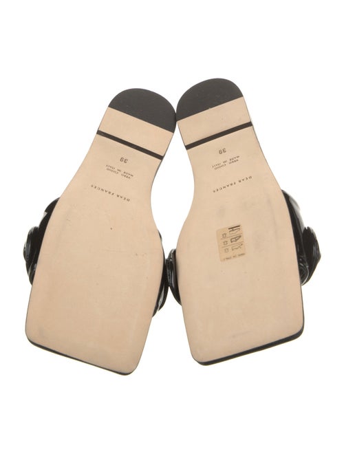 Dear Frances Patent Leather Slides