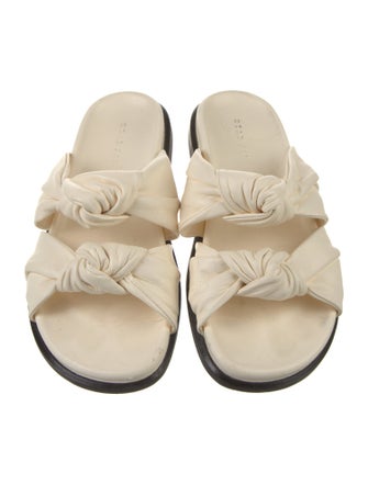 Dear Frances Leather Slides