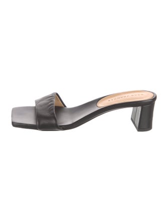 Dear Frances Leather Slides