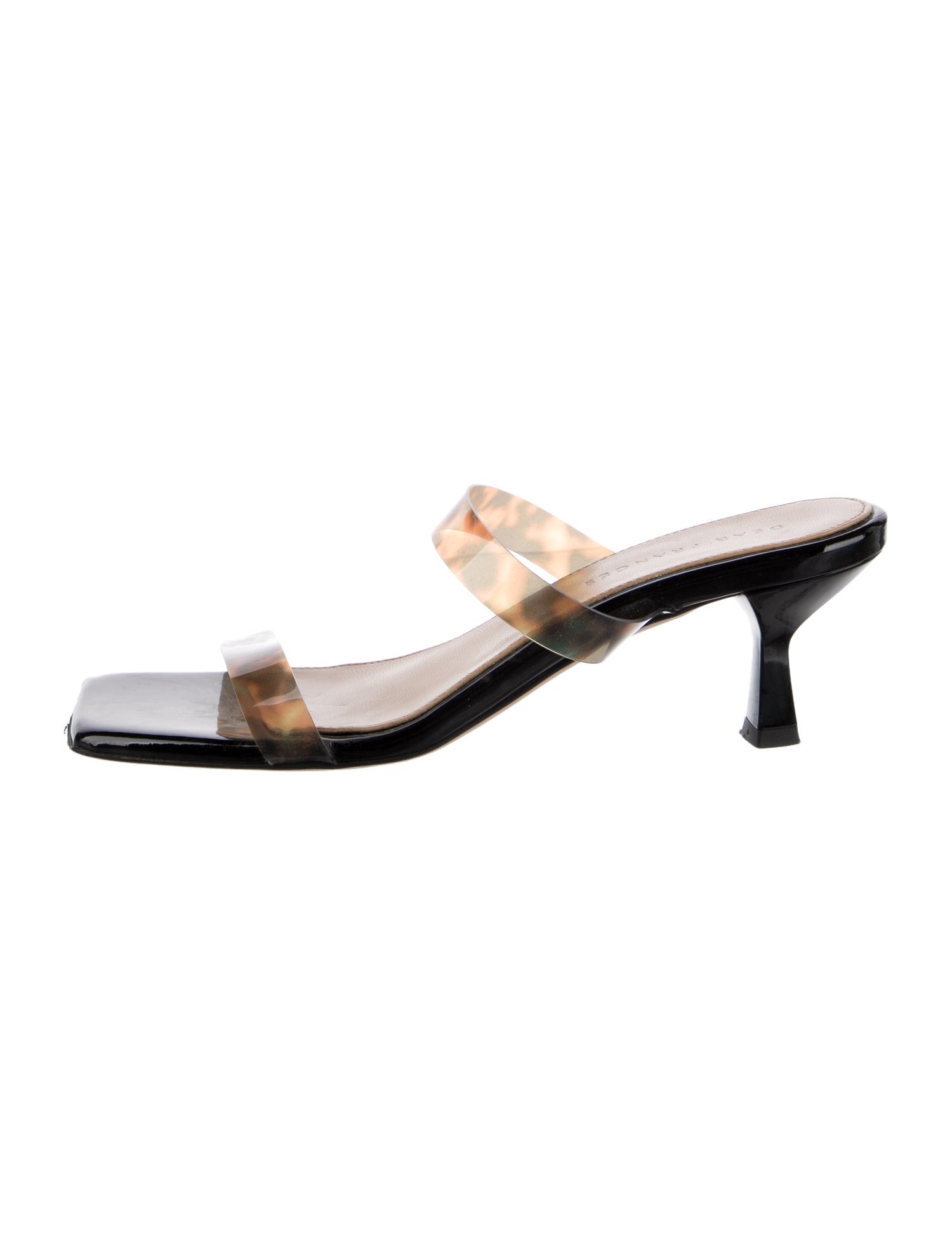 Dear Frances Patent Leather Tie-Dye Print Slides