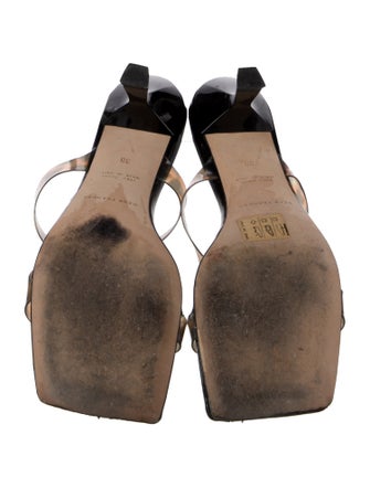 Dear Frances Patent Leather Tie-Dye Print Slides