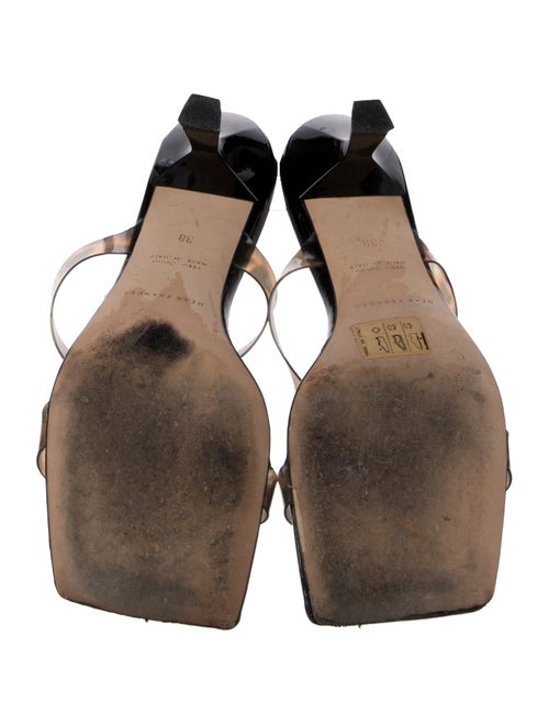 Dear Frances Patent Leather Tie-Dye Print Slides