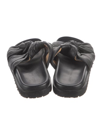 Dear Frances Leather Slides