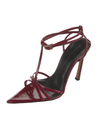 Dear Frances Patent Leather T-Strap Sandals