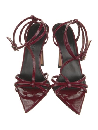 Dear Frances Patent Leather T-Strap Sandals