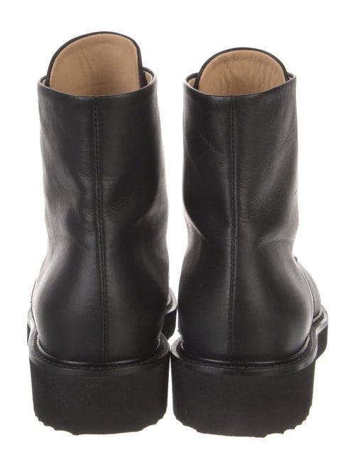 Dear Frances Leather Beaded Accents Combat Boots