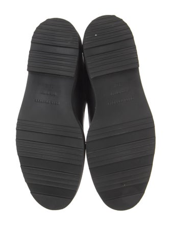 Dear Frances Leather Beaded Accents Combat Boots