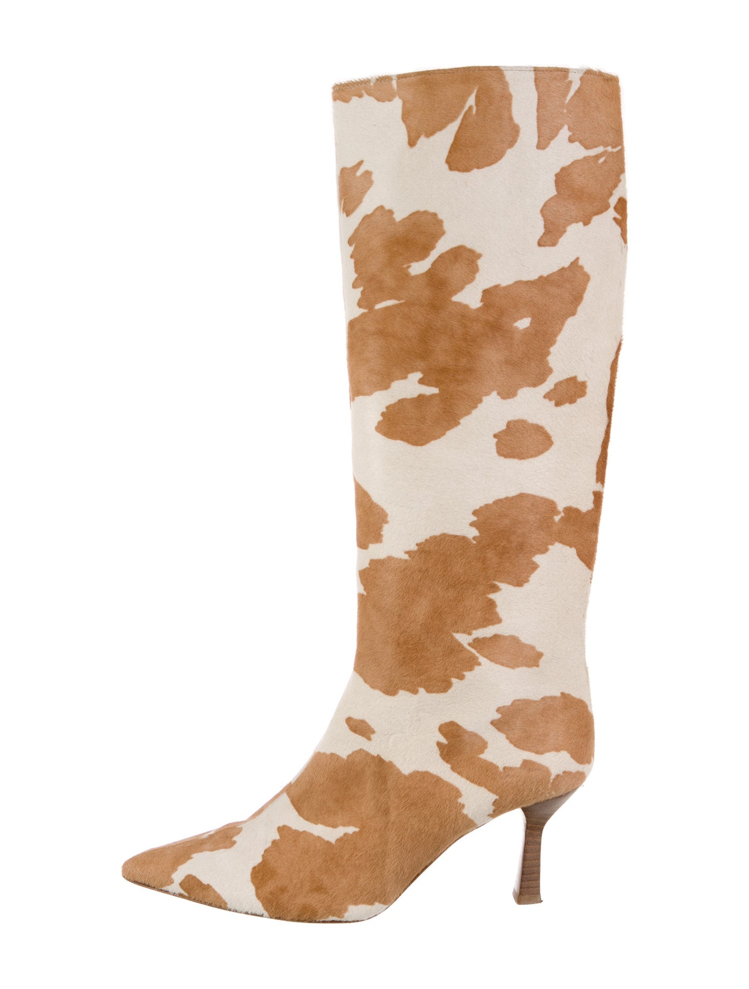 Dear Frances Ponyhair Animal Print Boots