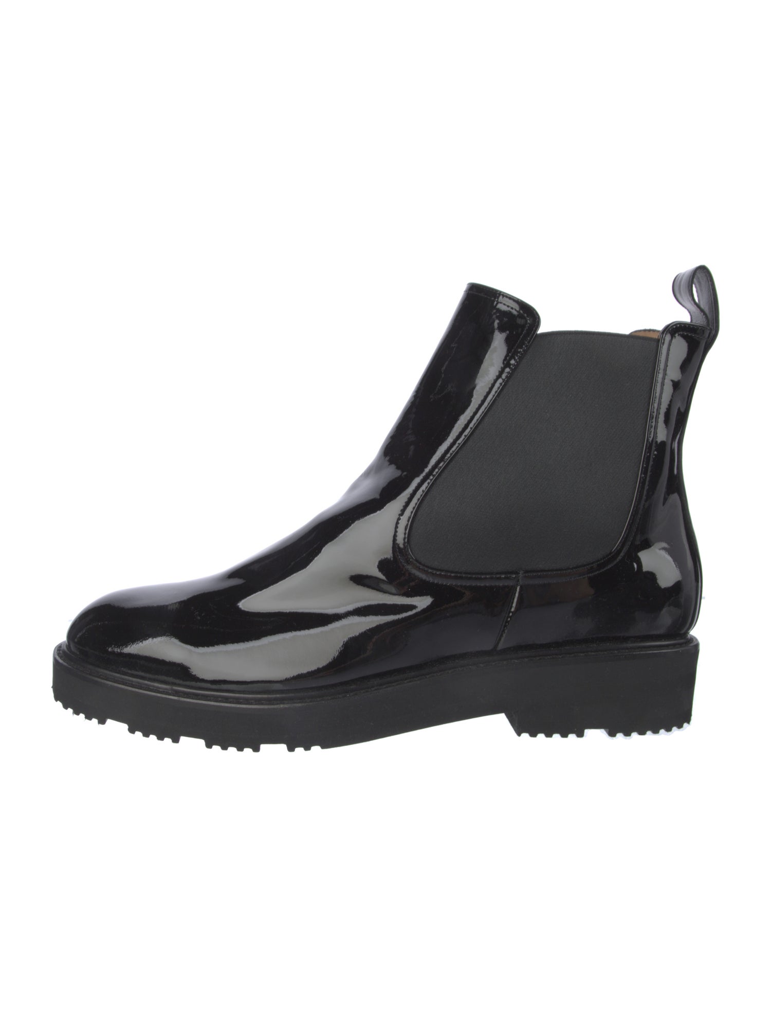 Dear Frances Patent Leather Chelsea Boots