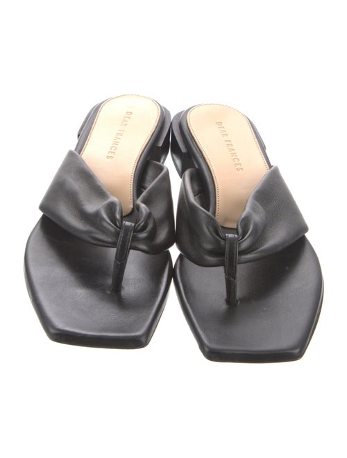 Dear Frances Leather Slides