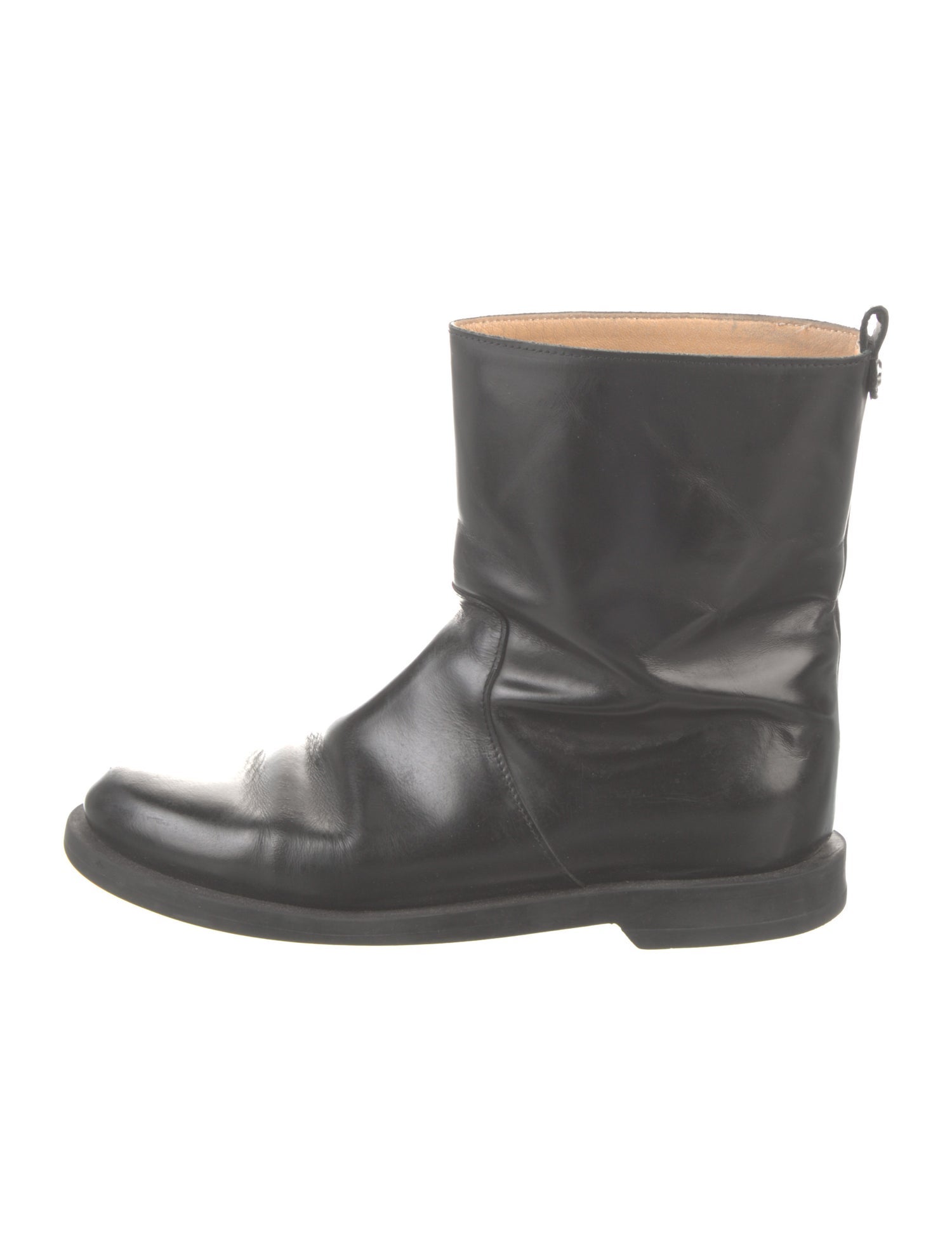 Dear Frances Leather Rain Boots