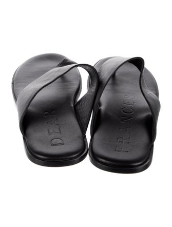 Dear Frances Leather Slides