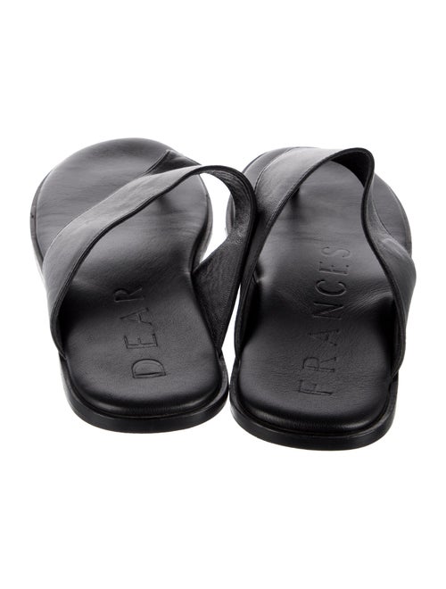 Dear Frances Leather Slides