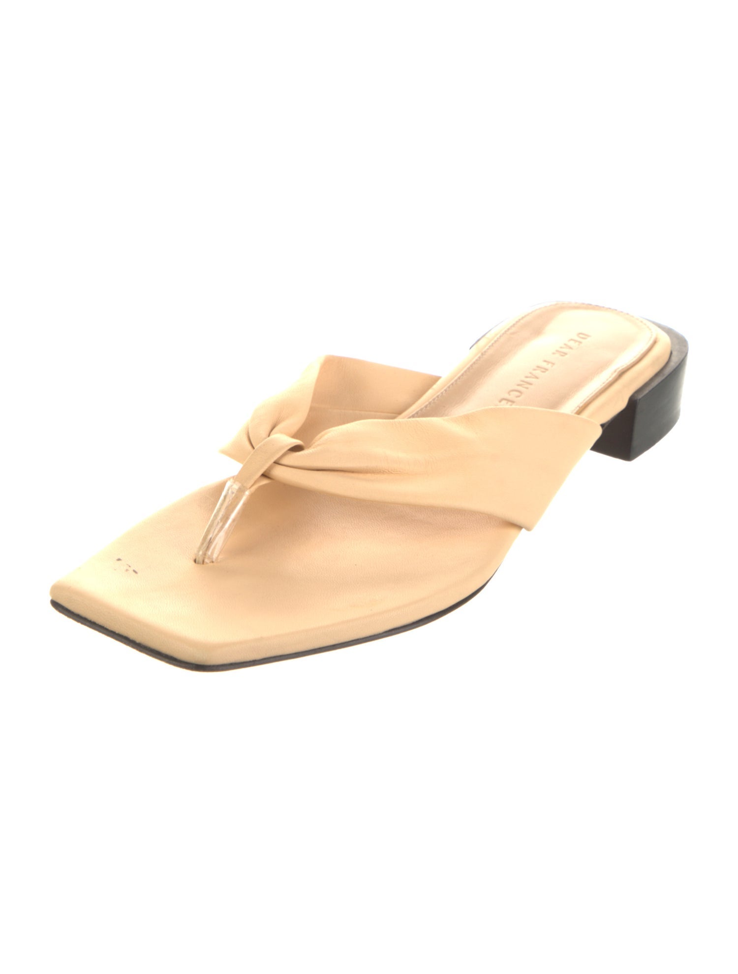 Dear Frances Leather Slides