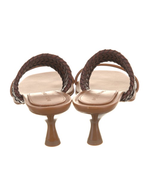 Dear Frances Leather Braided Accents Slides