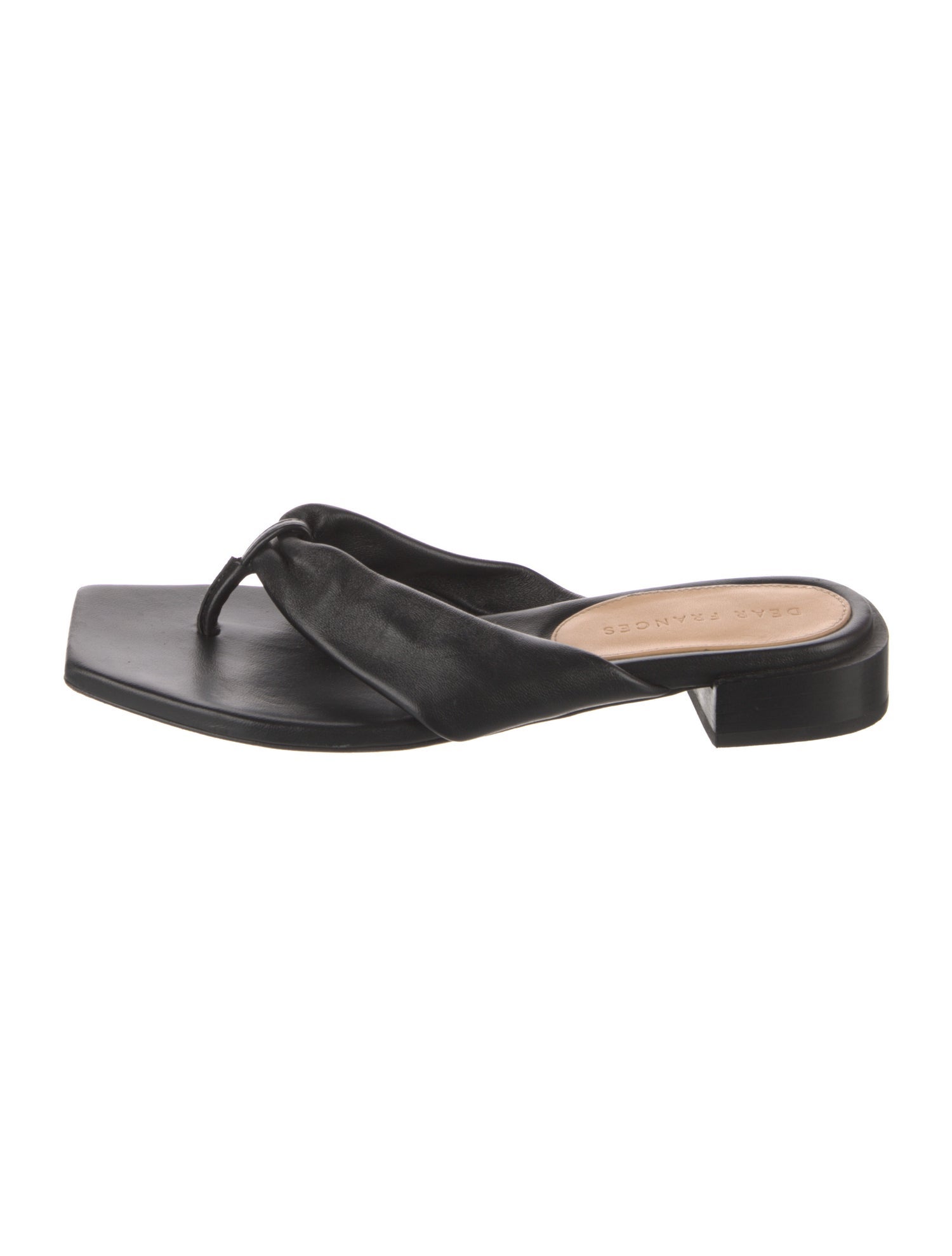 Dear Frances Leather Slides