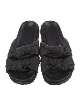 Dear Frances Leather Slides