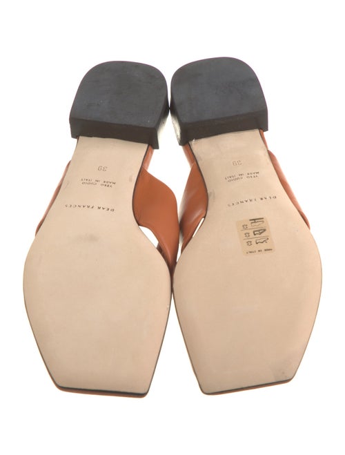 Dear Frances Leather Slides