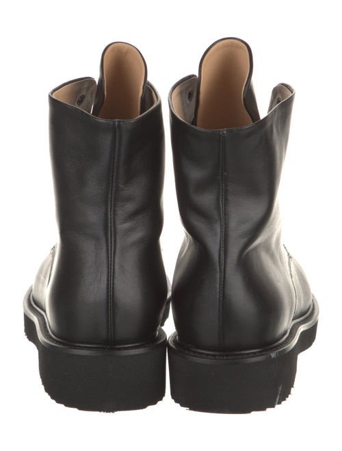 Dear Frances Leather Beaded Accents Combat Boots