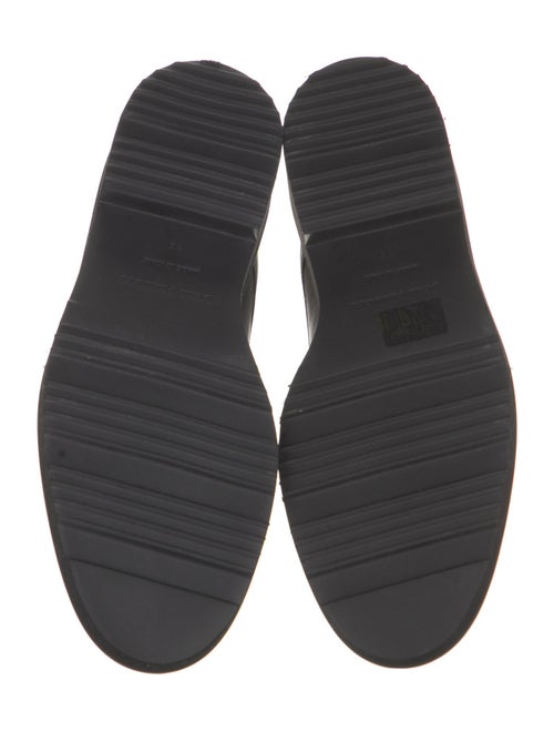 Dear Frances Leather Beaded Accents Combat Boots