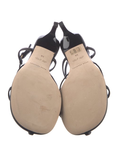 Dear Frances Leather T-Strap Sandals