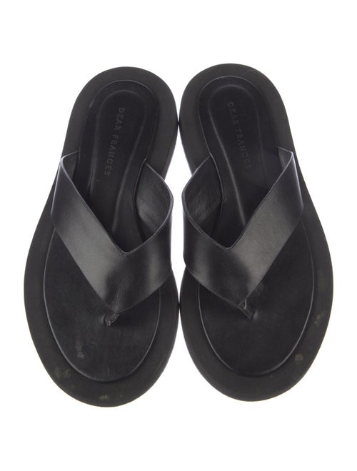 Dear Frances Leather Slides