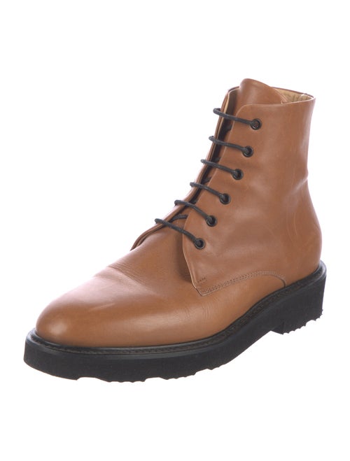 Dear Frances Leather Combat Boots