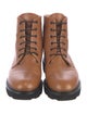 Dear Frances Leather Combat Boots