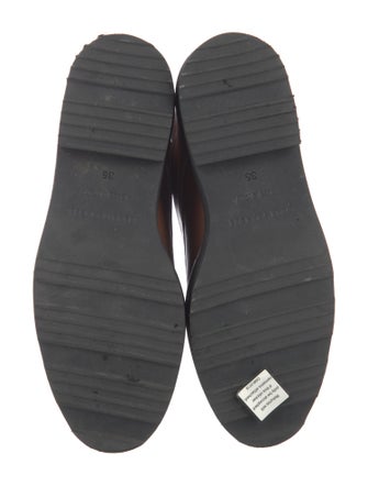 Dear Frances Leather Combat Boots