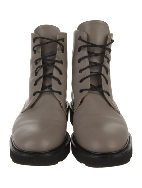 Dear Frances Leather Combat Boots