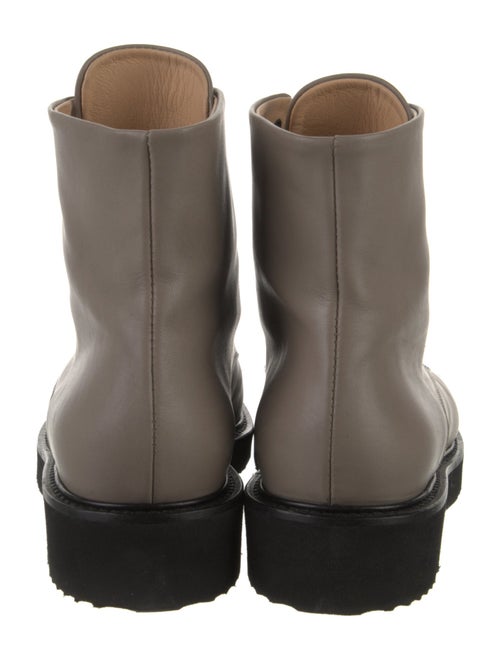 Dear Frances Leather Combat Boots